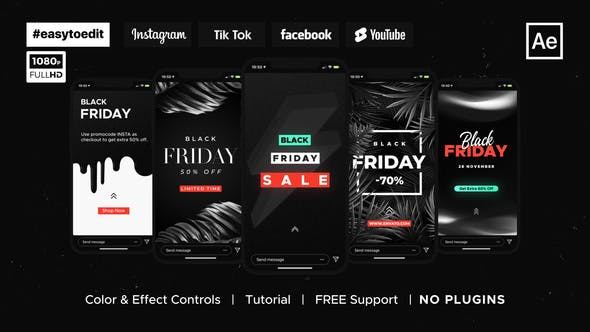 Videohive Black Friday | Stories & Posts 34419010