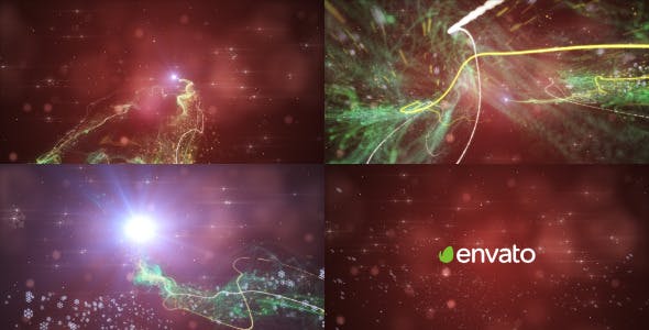 Videohive Particle Christmas Logo Reveal 9721888