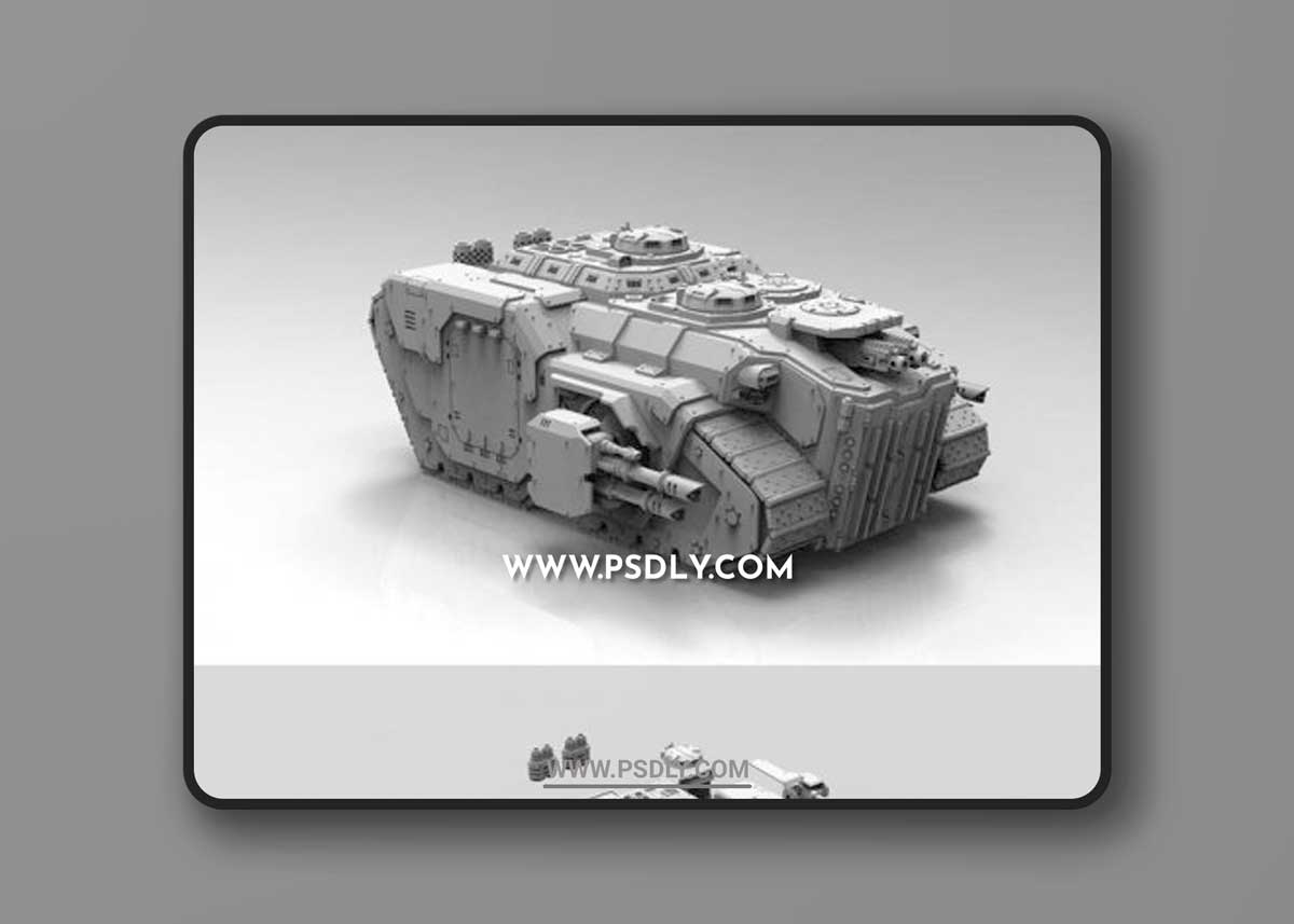 Prowler Heavy Battle Tank – 3D Print Model