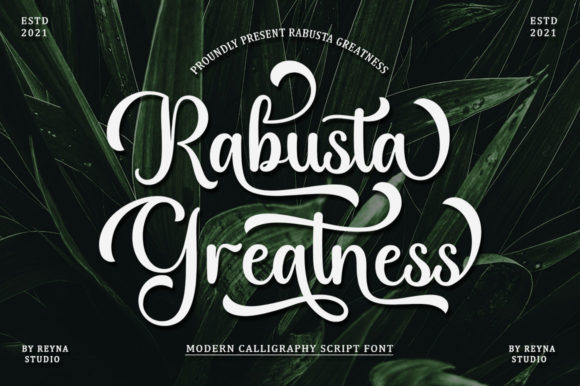 Rabusta Greatness Font