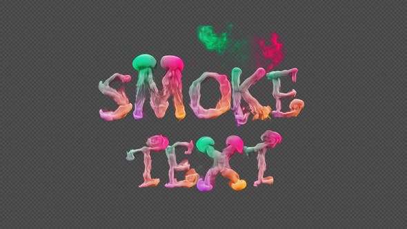 Videohive Smoke Text Typography 23817596