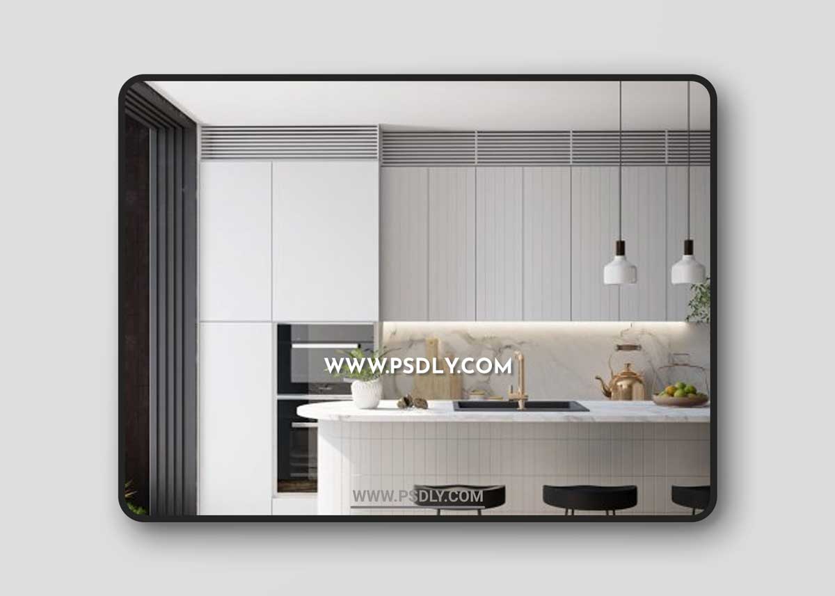 Sketchup Kitchen Room Interior by Quoc Vi Phan