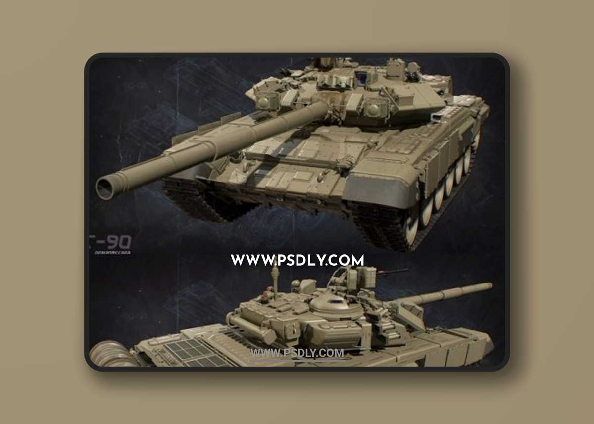 T-90 Tank 3D Models