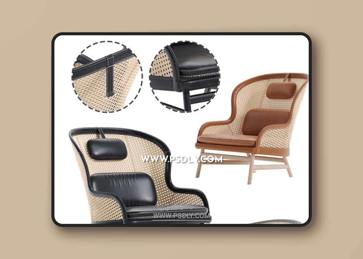 The Dandy Armchair with Ottoman by Gärsnäs