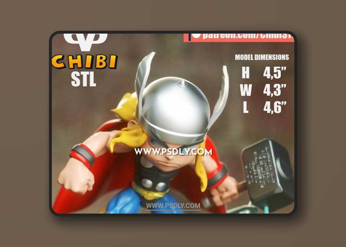 Thor Chibi – 3D Print Model