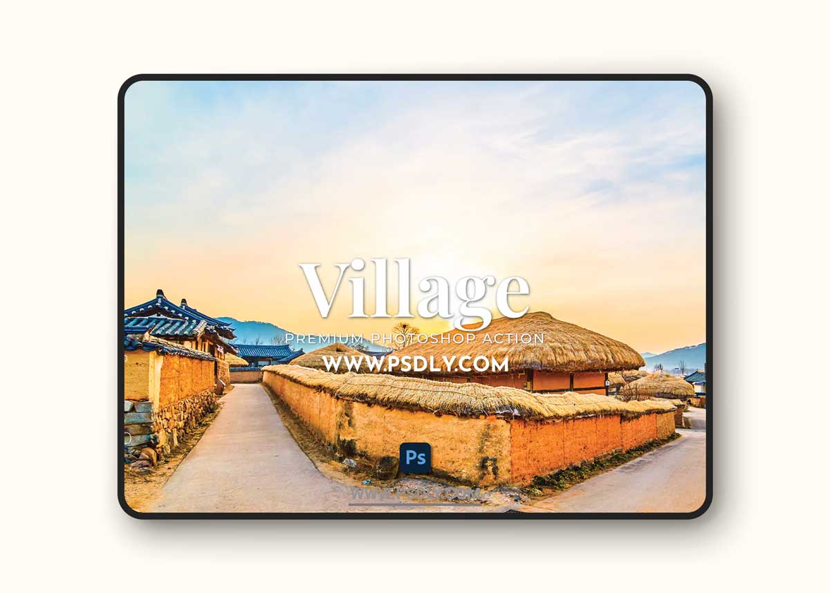 Village Photoshop Action