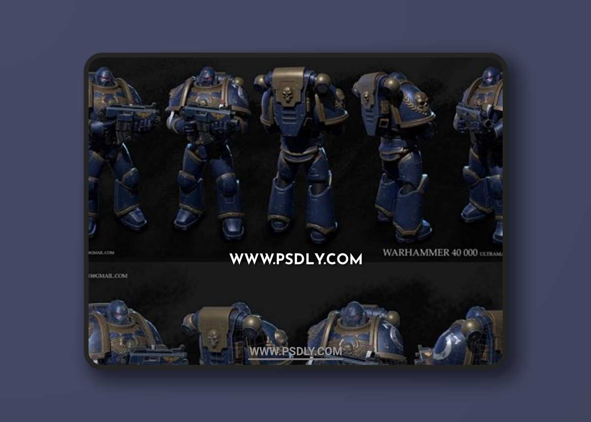 Warhammer 40 000 Ultramarine 3D Models