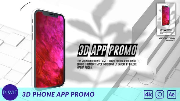 Videohive 3D Phone App Promo 31403878