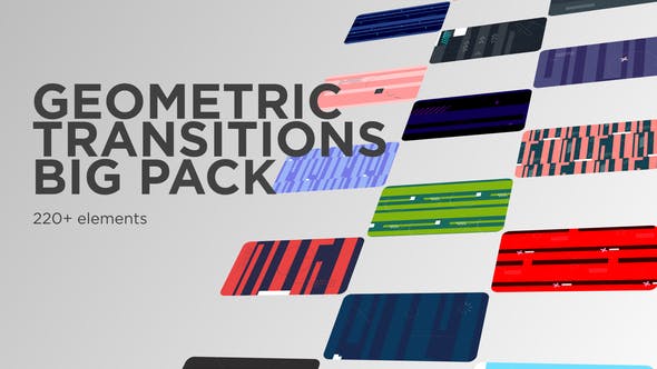 Videohive Geometric Transitions Big Pack 33973547