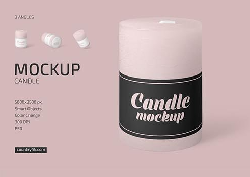 CreativeMarket - Candle Mockup Set 6515533