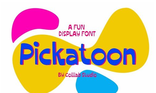 Pickatoon - A Fun Display Font