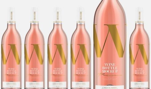 CreativeMarket - Rose Wine - Mockup 6494776