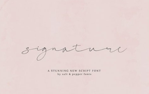 Signature Script Font