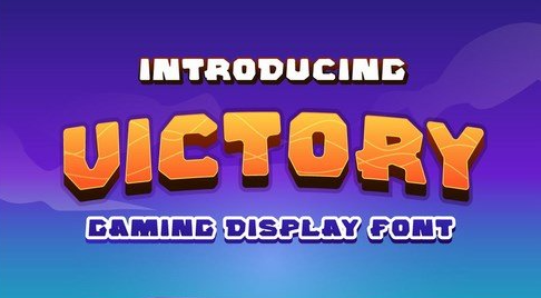 Victory Gaming Display Font