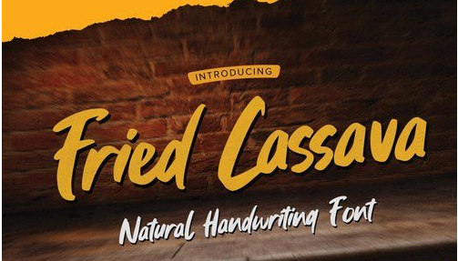 Fried Cassava - Natural Handwritten Font