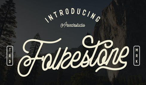 Folkestone - Modern Vintage Script Font