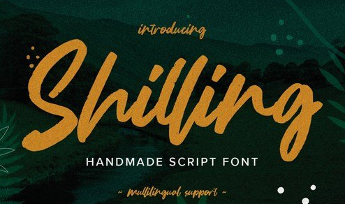 Shilling - Handmade Script Font