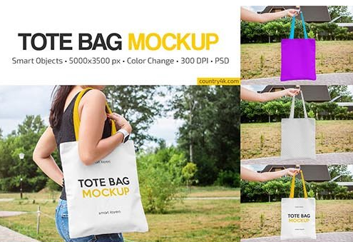 CreativeMarket - Tote Bag Mockup Set 6423121