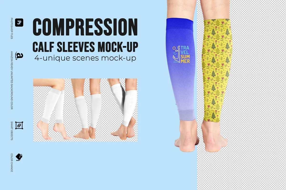 CreativeMarket - Calf Sleeves Mock-Up 2838297