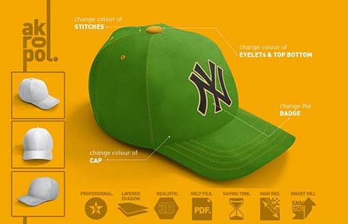 Creativemarket - Baseball Cap Mock Up 6426175