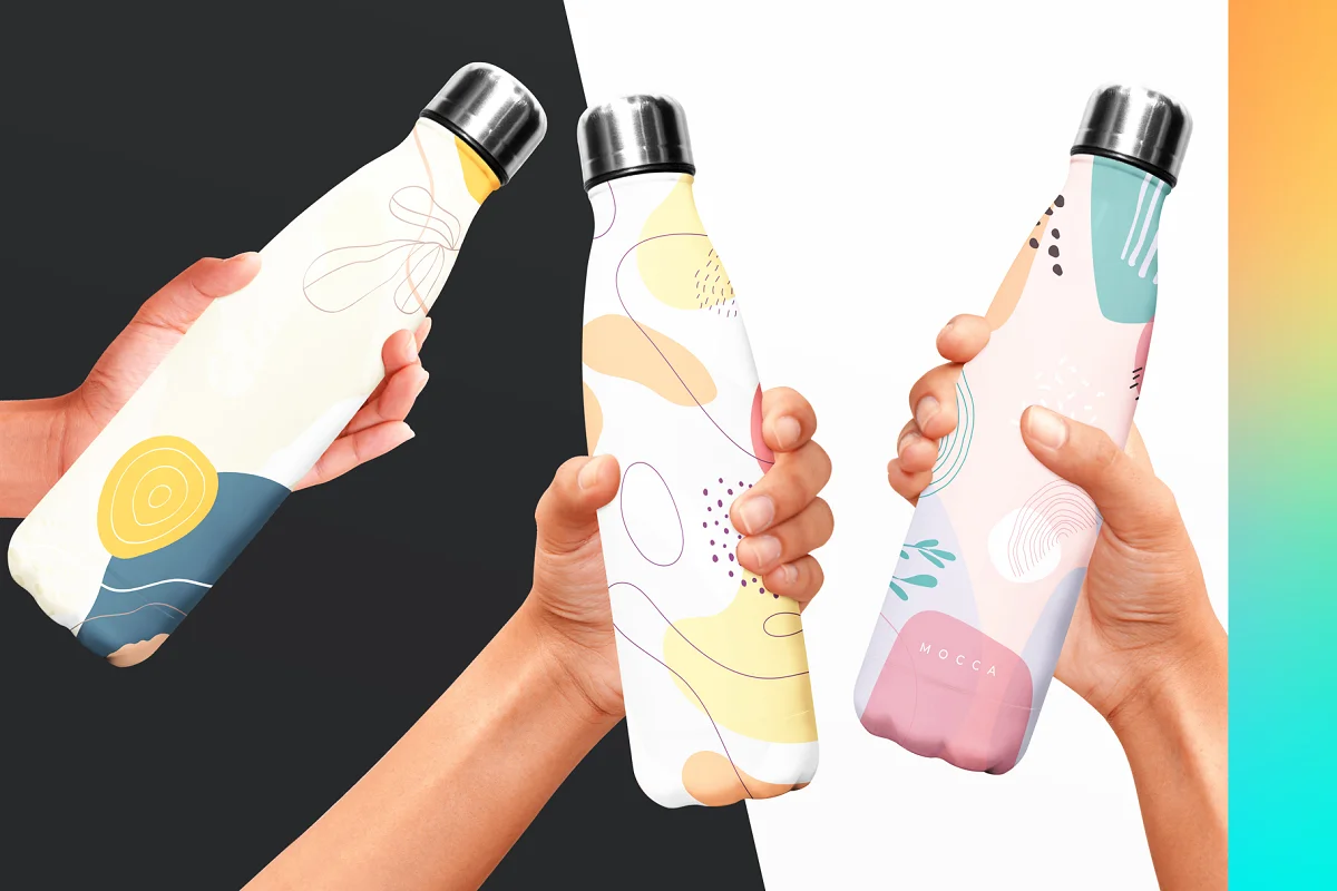 CreativeMarket - Thermo Water Bottle 16xMock-ups 6526616