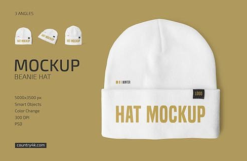 CreativeMarket - Beanie Hat Mockup Set 6494102