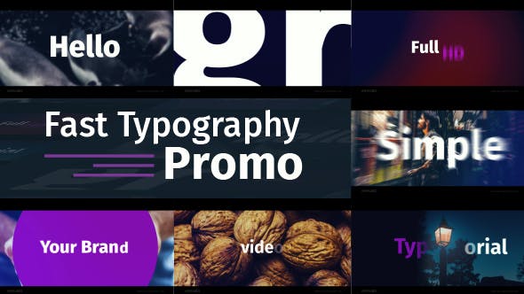 Videohive Fast Typography Promo 19514796