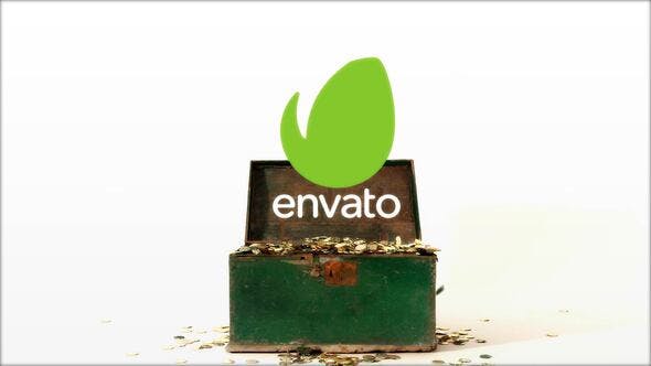 Videohive Golden Chest Logo Reveal 34039717