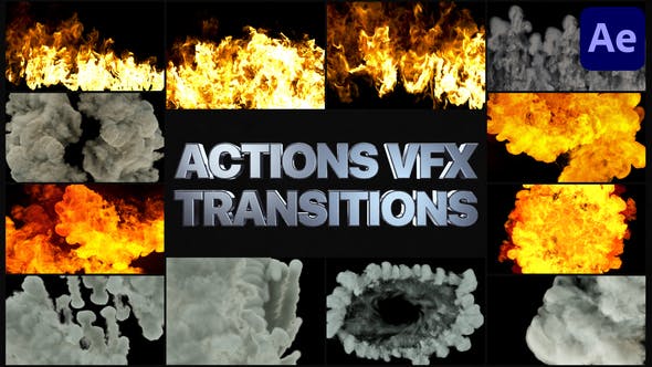 Videohive Smoke And Fire Transitions | After Effects 30139156