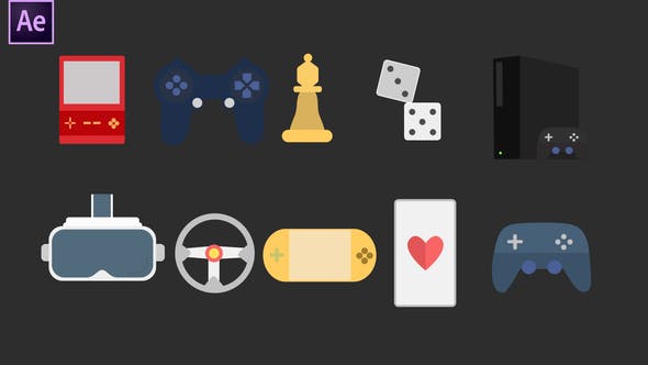 Videohive Gaming Icons 34094888
