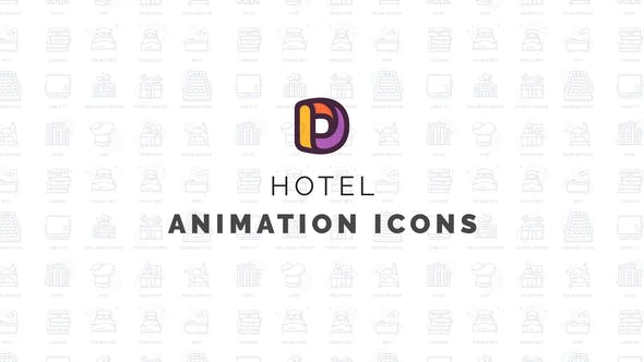 Videohive Hotel - Animation Icons 34760260