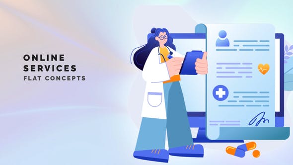 Videohive Online services - Flat Concepts 34594667