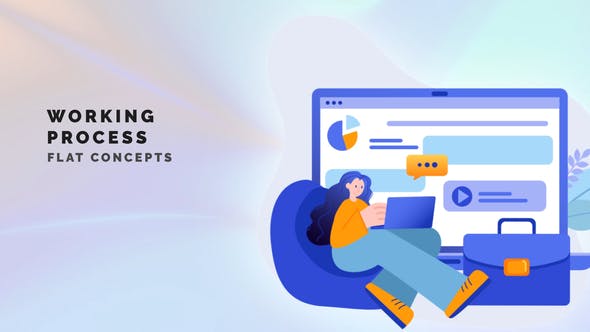 Videohive Working process - Flat Concepts 34594680