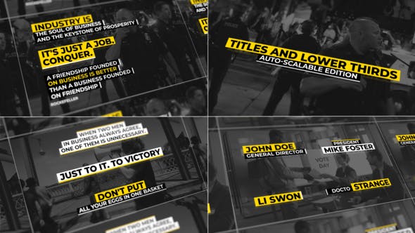 Videohive Lower Thirds Auto Scale | AE 34759173