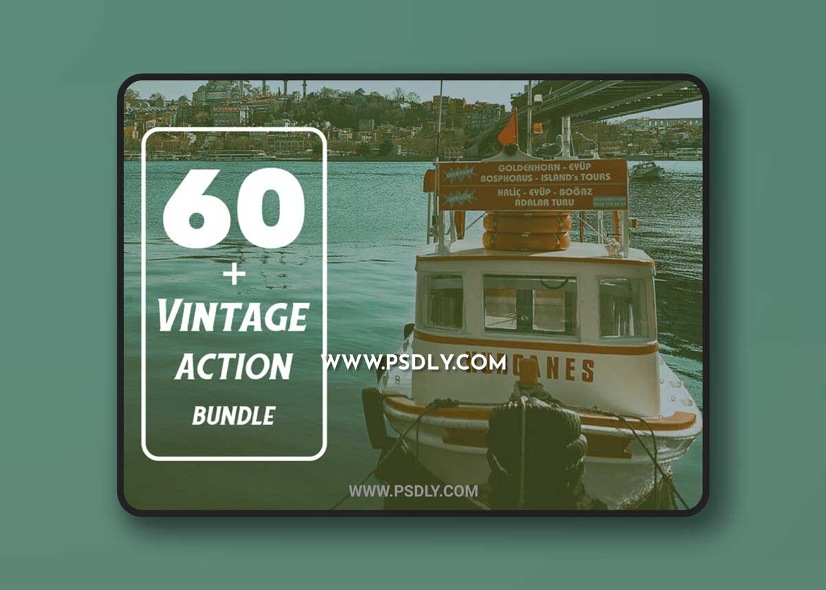 60+ Vintage Photoshop Action Bundle