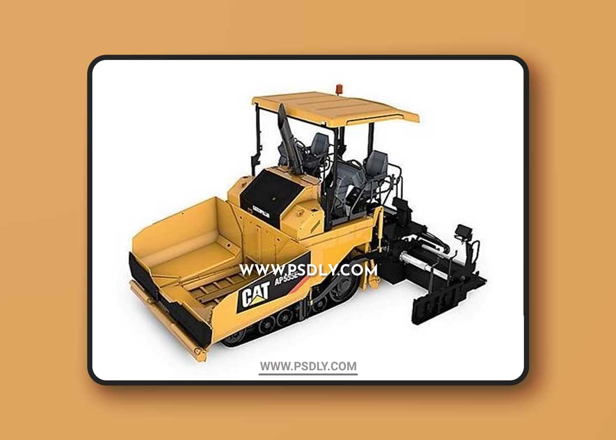 Asphalt Paver 3D Model