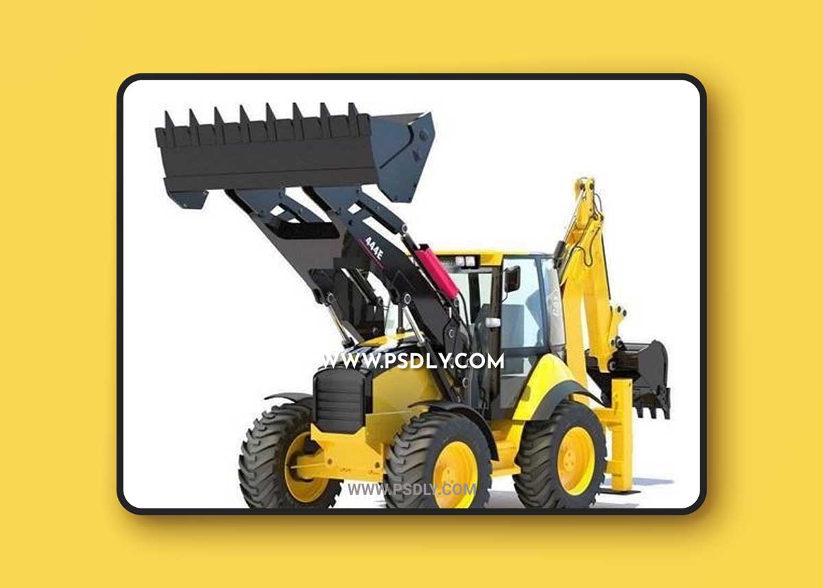 Backhoe Loader 3D Model