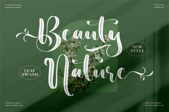 eauty Nature Font