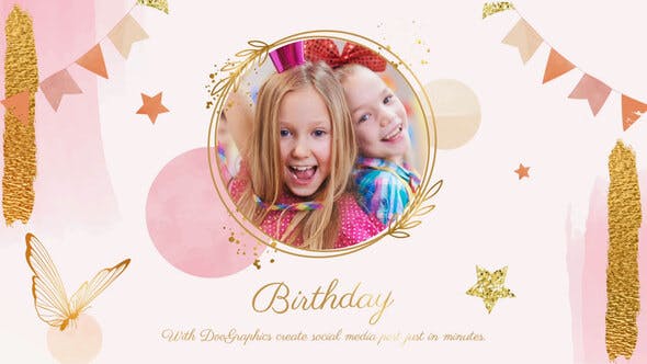 Videohive Birthday Slideshow 34768941
