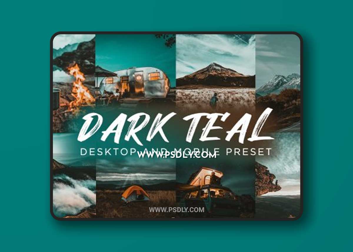 CreativeMarket - Dark Teal Lightroom Presets 6278665