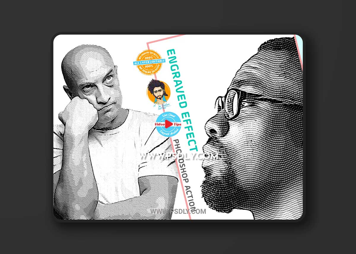 CreativeMarket - Engraved Effect Action 6481050