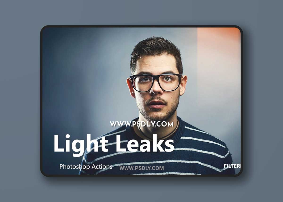 CreativeMarket - Light Leaks Set. 1 | Ps Actions 3505926