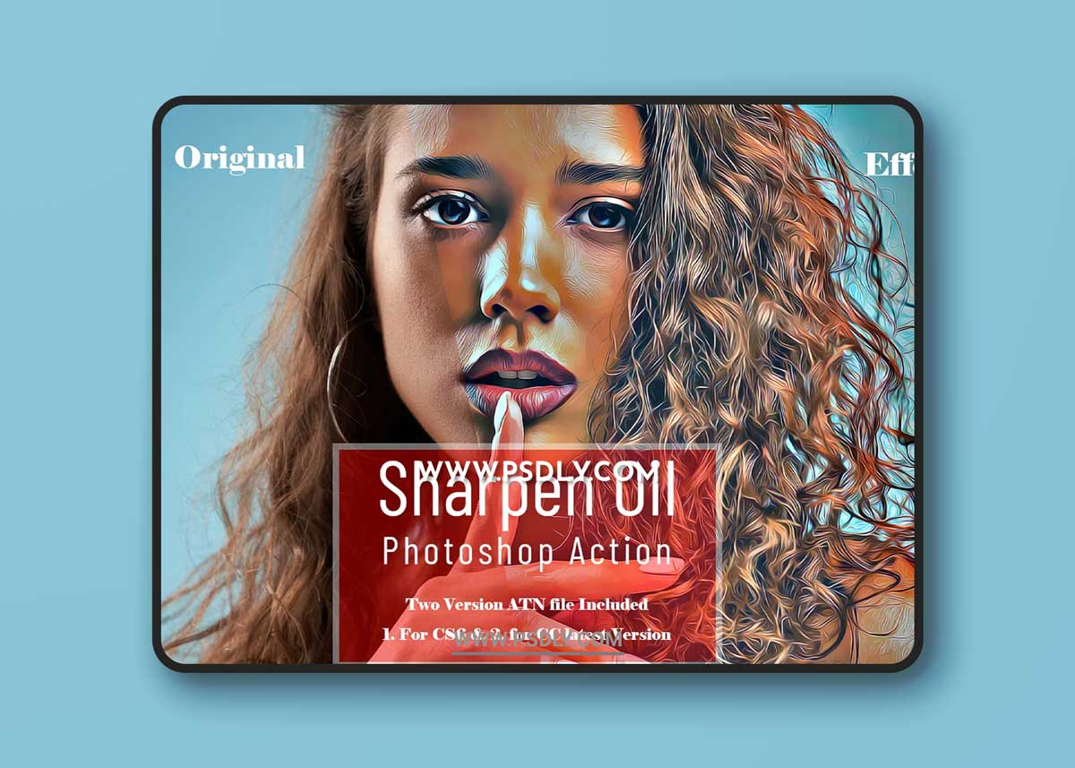 CreativeMarket - Sharpen Oil Photoshop Action 6619347