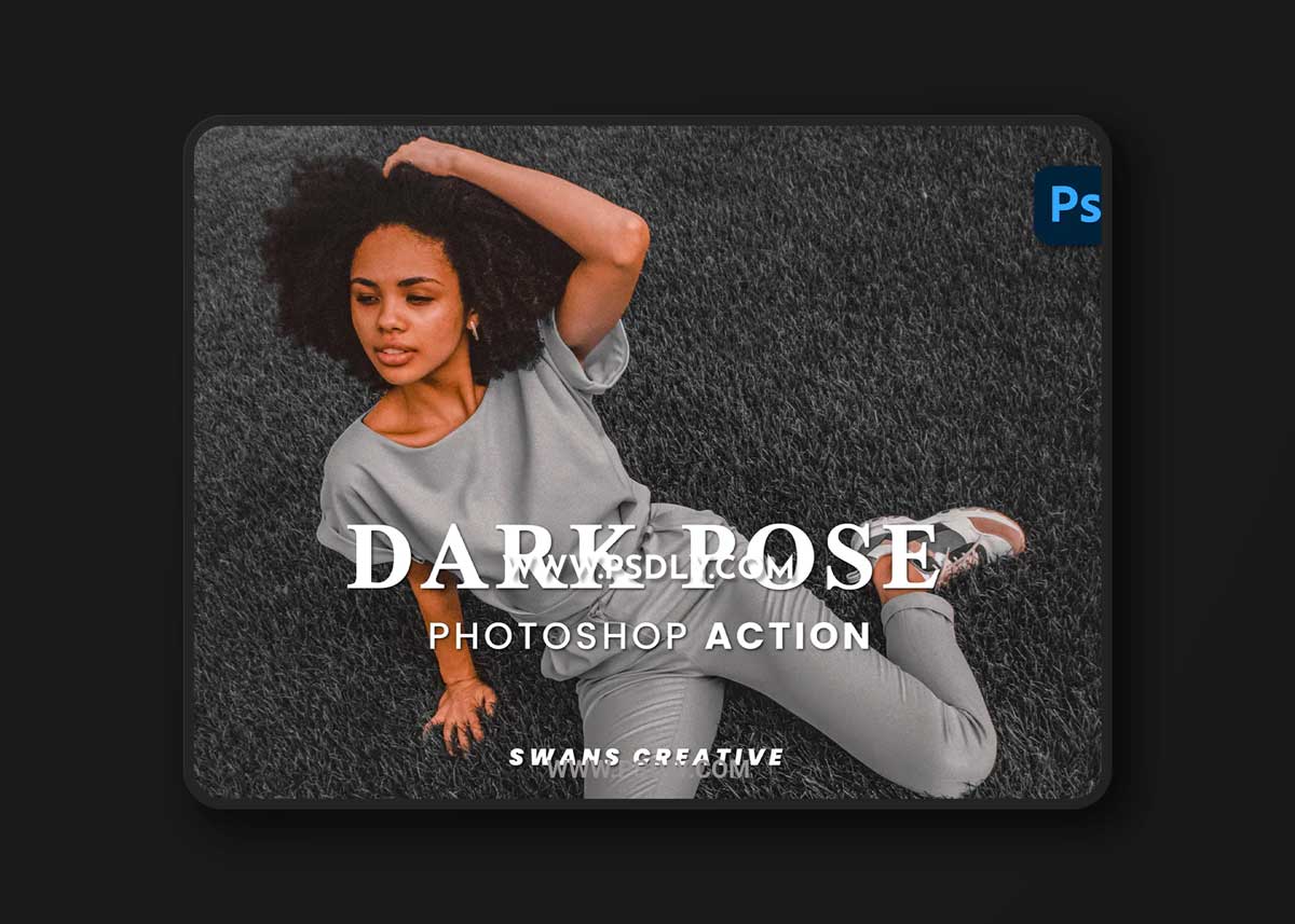 Dark Pose Photoshop Action