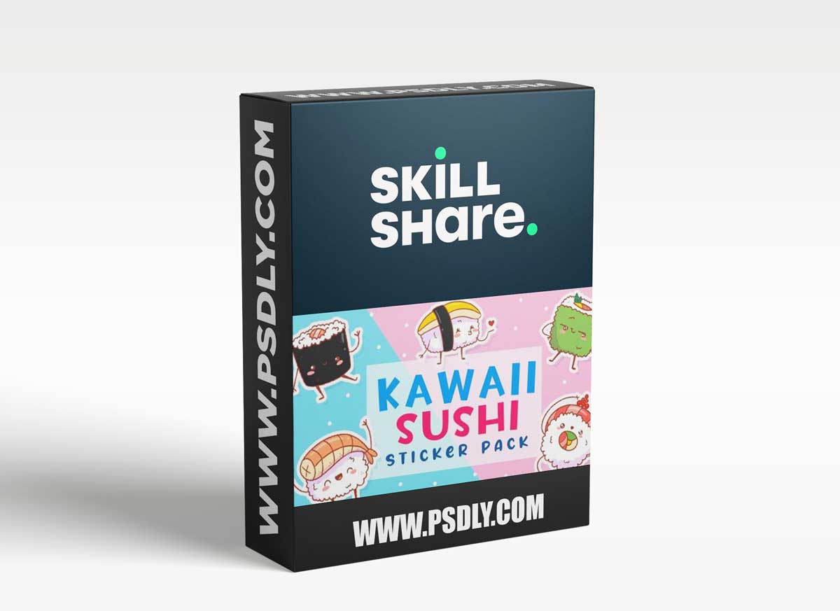 Draw a Sticker Pack in Procreate: Kawaii Sushi Illustrations