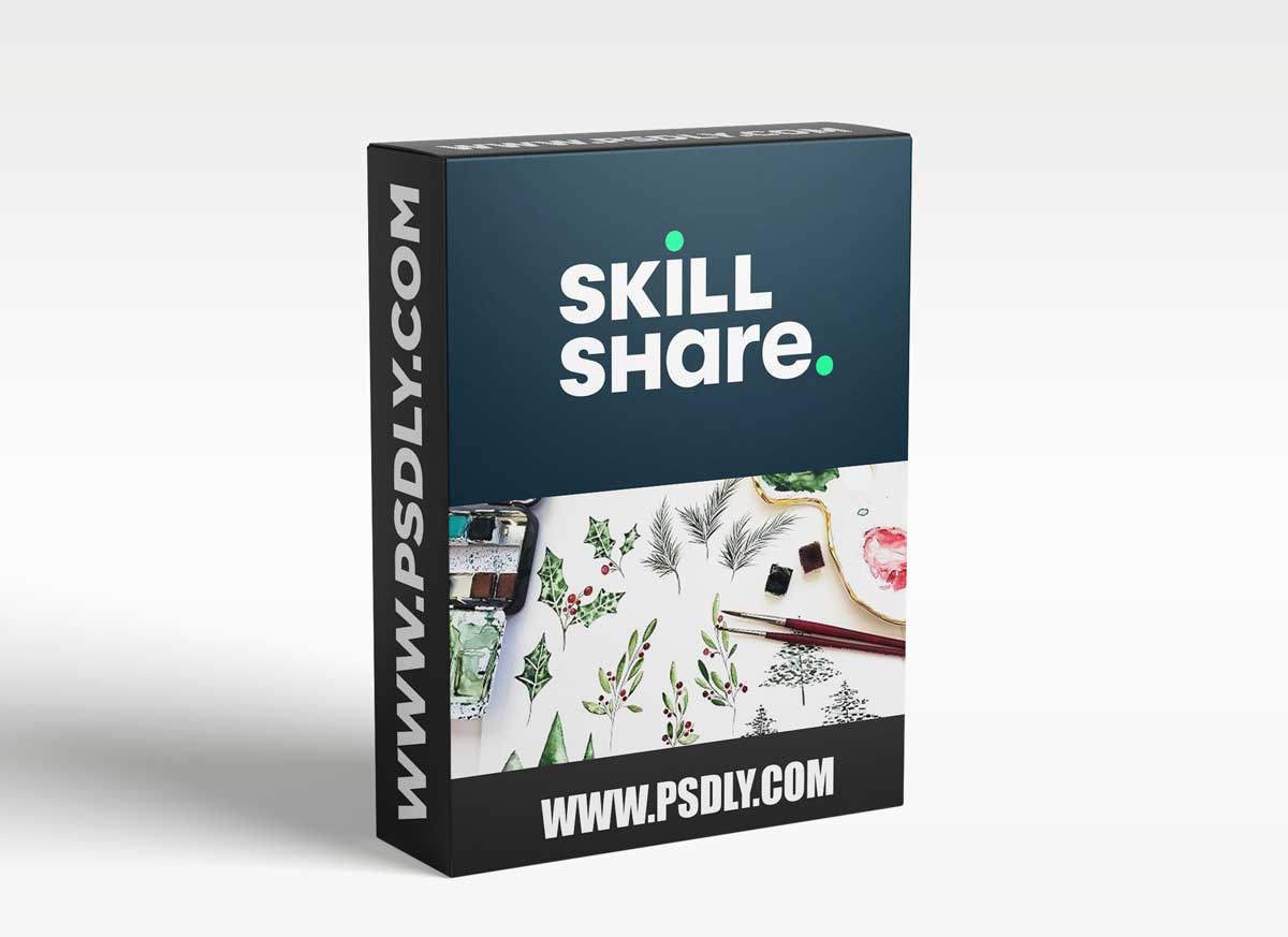 Easy Watercolor Christmas Cards & Gift Tags: Learn to Paint Popular Holiday Elements in Watercolor!