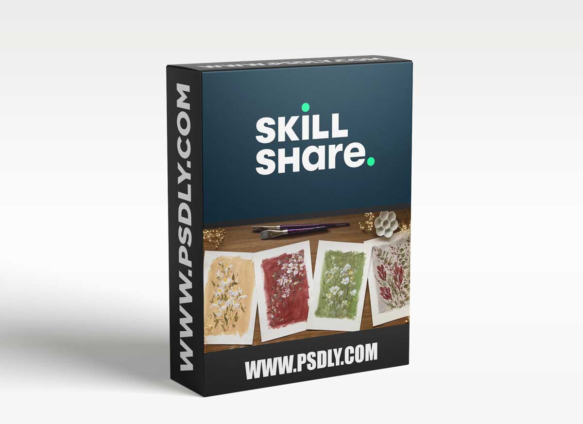 Expressive Vintage Botanicals in Opaque Watercolor