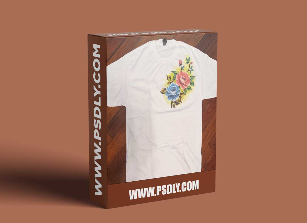 Fabric Painting Roses on T-Shirt