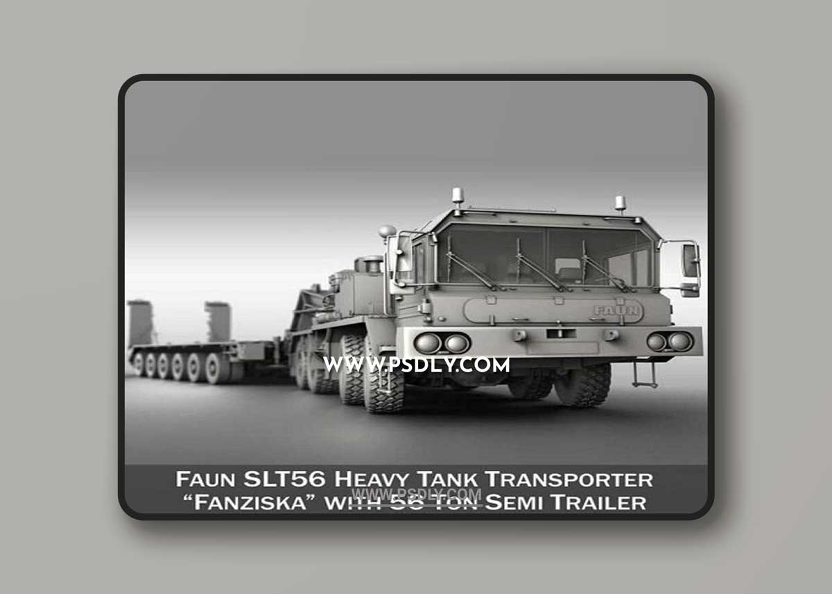 Faun STL-56 – Heavy Duty Tractor with 52t Semi-Trailer