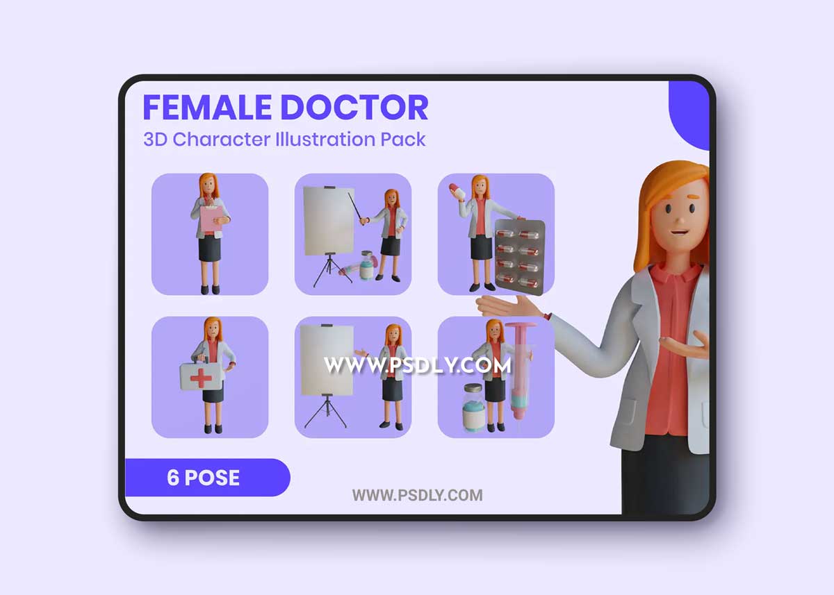 Female Doctor 3D Character